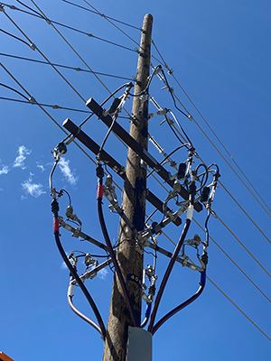 Electric Switches atop a utility pole